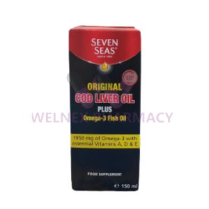 Seven seas Original Cod liver oil plus Omega 3 fish oil 150ml