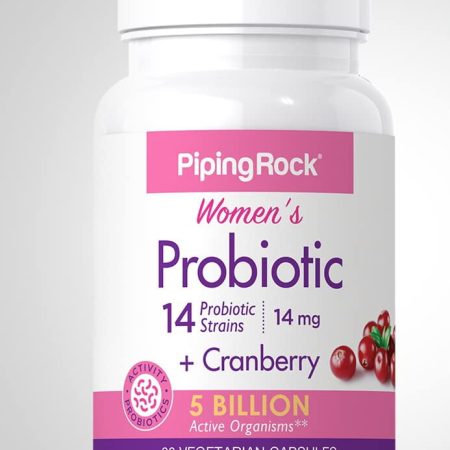 PipingRock Women's Probiotic + Cranberry