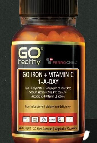 Go Healthy IRON + VITAMIN C 1-A-DAY @Welnex Rxonline Pharmacy