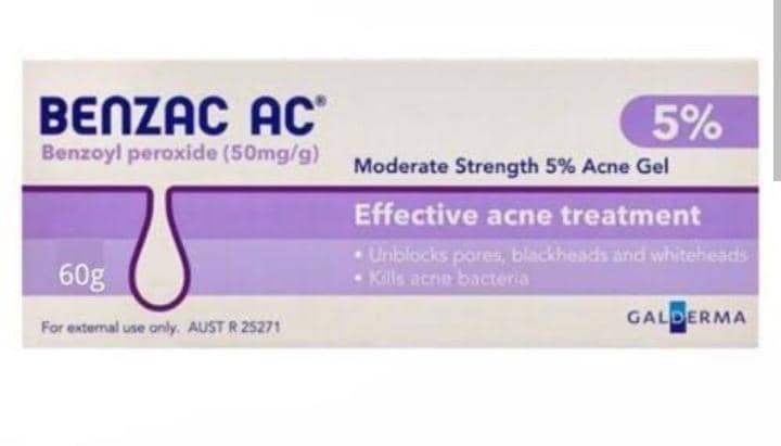 BENZAC AC 5% Gel 60g @Welnex Rxonline Pharmacy