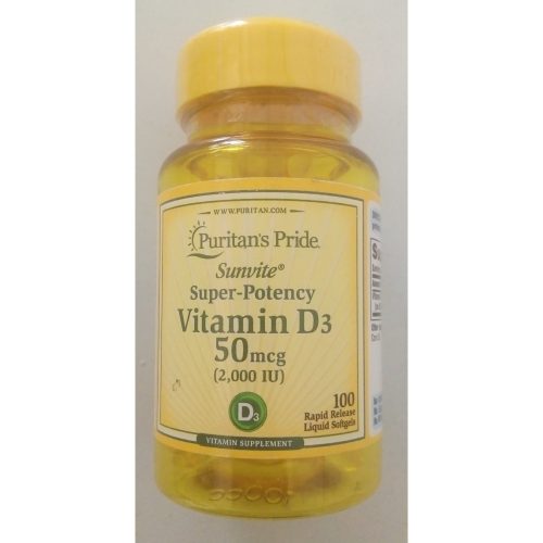 Puritan's pride VITAMIN D3 50mcg (2000iu) X50