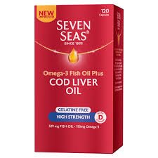 Seven seas Cod liver oil plus Omega-3 x120