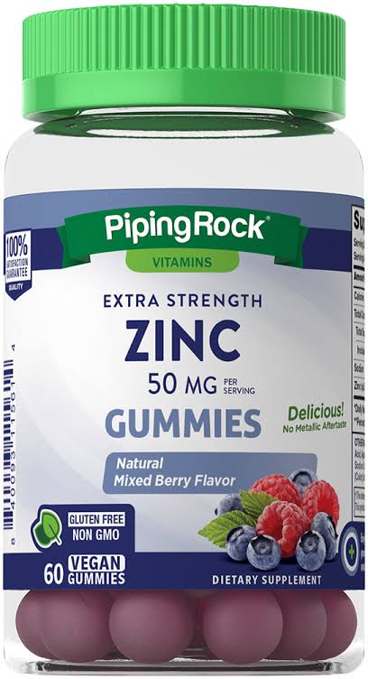 Piping Rock ZINC 50mg Gummies