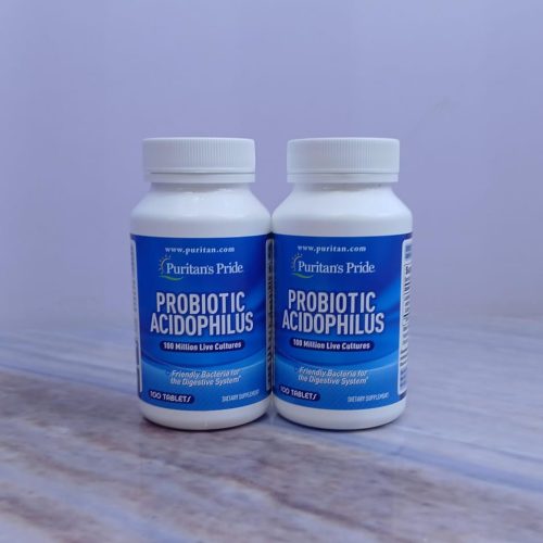 PURITAN PRIDE PROBIOTIC ACIDOPHILUS X100 TABLETS