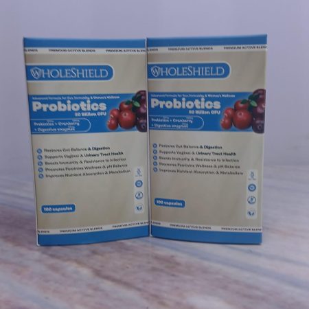 WHOLESHIELD PROBIOTICS 50 BILLION CFU WITH CRANBERRY X 100 CAPSULES