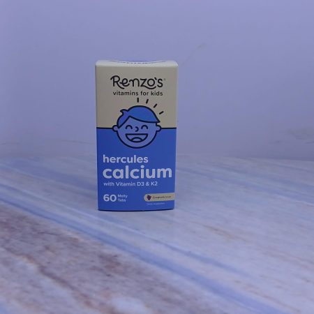 RENZO'S HERCULES CALCIUM WITH VITAMIN D3, K2 X 60 TABLETS
